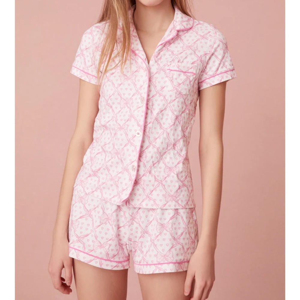 COPY - 🩷🎀Loveshackfancy X Roller rabbit bow hearts pajamas